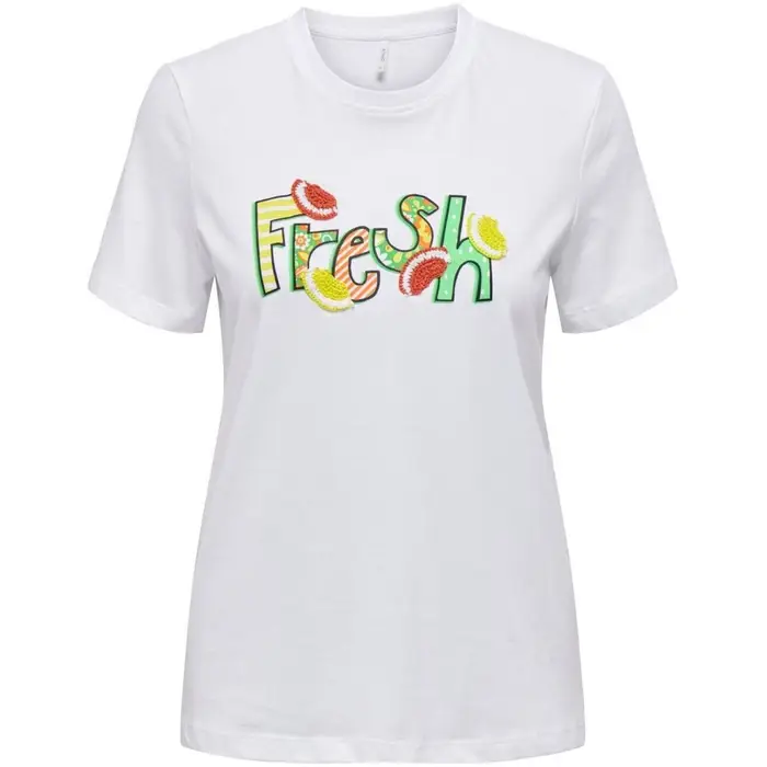 Only T-shirt & Polo 15297273 LOLA-BW FRESH Bianco