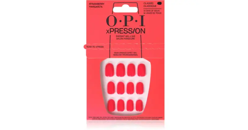 Opi Xpress-On Unghie Artificiali Toni Iconici fragola Margherita 30 U