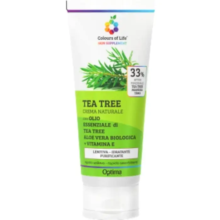 Optima Naturals Colours of Life Crema Eudermica Tea Tree 100 ml - Crema Corpo