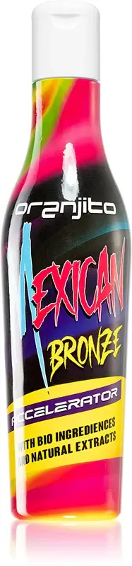 Oranjito Mexican Bronze Accelerator latte abbronzante per solarium con biocomponente e acceleratore dell'abbronzatura 200 ml