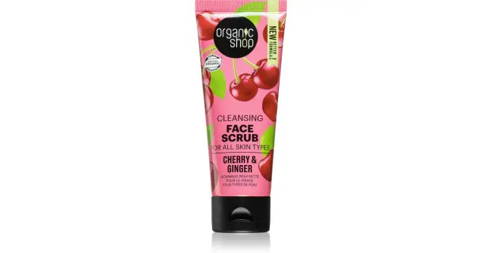 Organic shop Cleansing Scrub Viso Ciliegie 75ml - Detergente viso esfoliante