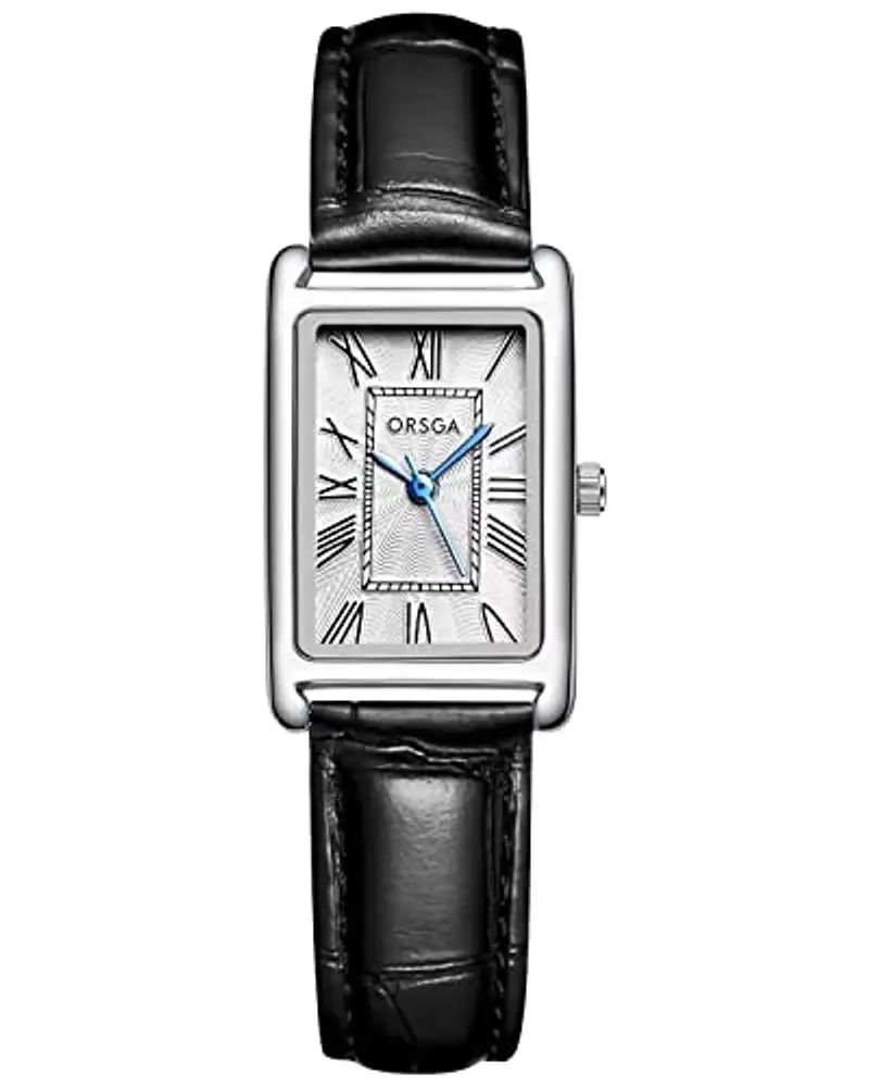 CIVO Orologio Donna Cinturino Pelle Classico Rettangolare Orologio da Polso Donna Elegante Analogico Quarzo Impermeabile Orologio da Donna