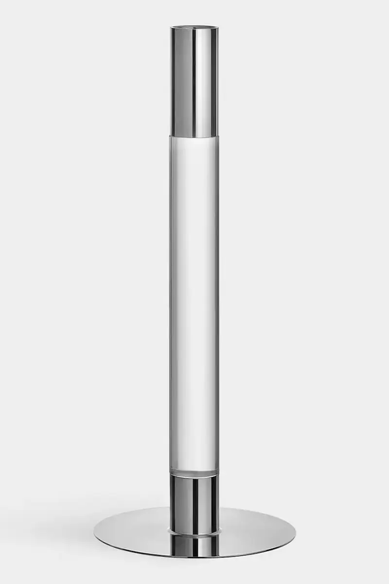 Orrefors candeliere decorativo Lumiere 26, 5 cm colore grigio