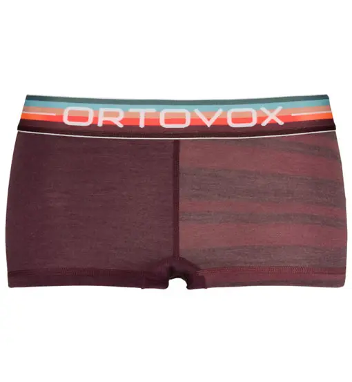 Ortovox 185 Rock n wool Hot - boxer - donna Bordeaux
