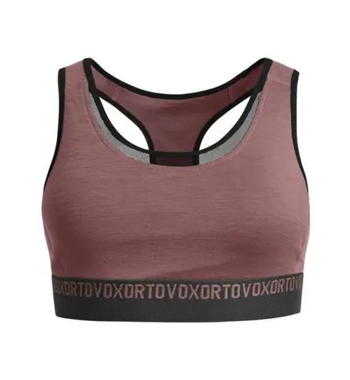 Ortovox 185 Rock'n Wool - reggiseno sportivo ad alto sostegno - donna Dark Pink