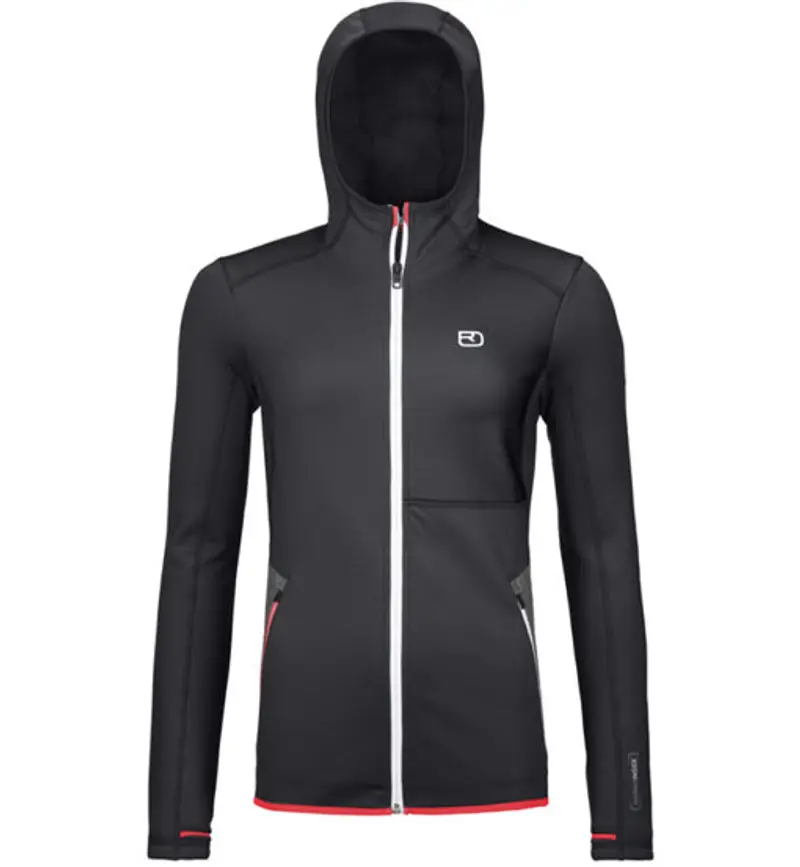 Ortovox Fleece Hoody W's - felpa in pile con cappuccio - donna Black