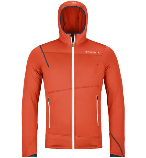 Ortovox Fleece Light Hoody M - felpa in pile - uomo Orange