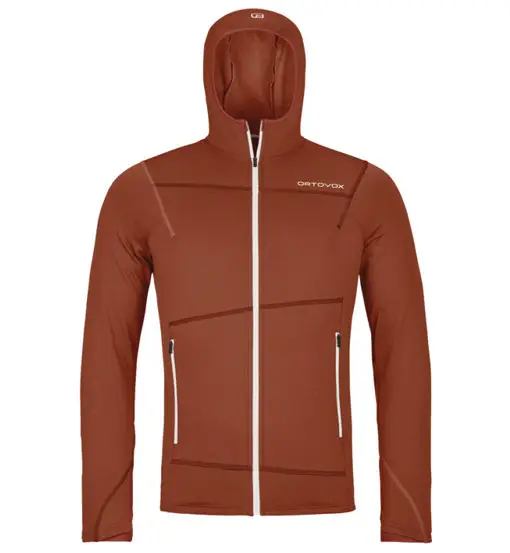 Ortovox Fleece Light Hoody M - felpa in pile - uomo Orange