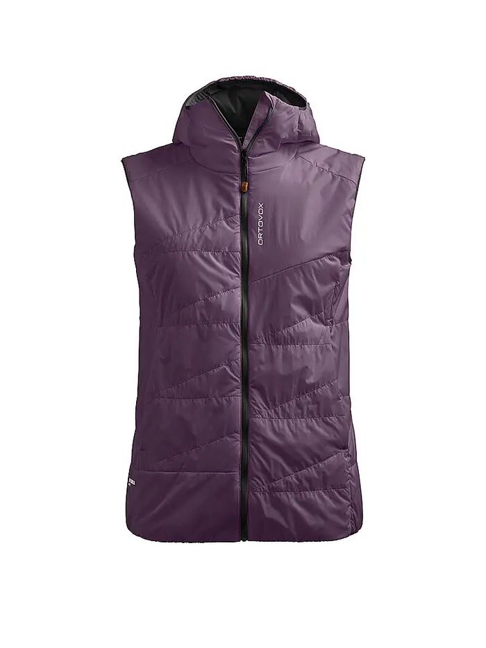 Ortovox Gilet isolante da donna Piz Duan SW con cappuccio viola