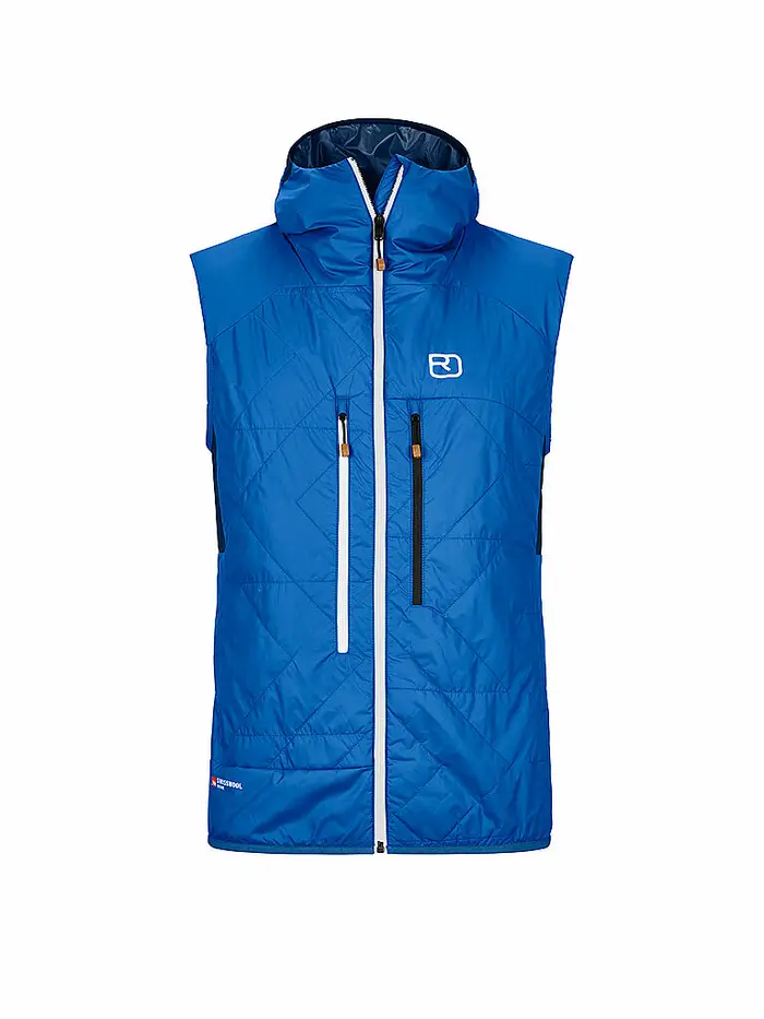 Ortovox Gilet isolante da uomo Piz Boé Swisswool blu