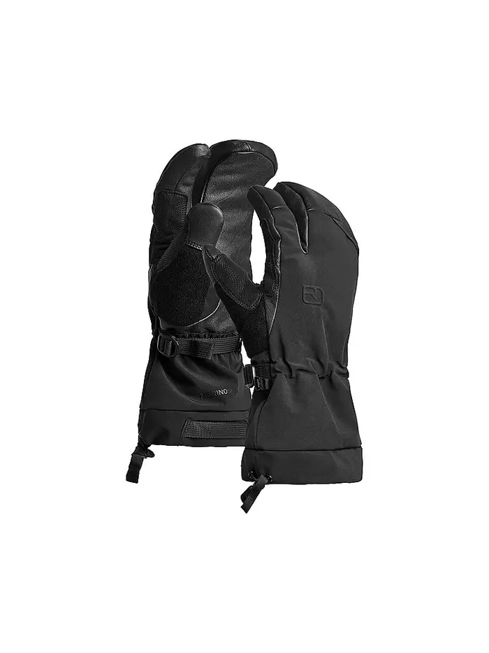 Ortovox Guanti da uomo Freeride a 3 dita nero