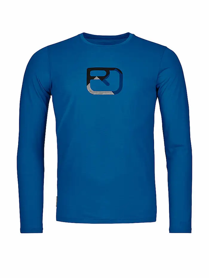 Ortovox Maglietta funzionale da uomo MTN Silhouette 150 COOL Tencel blu