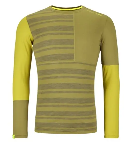 Ortovox Rock n Wool M - maglietta tecnica a maniche lunghe - uomo Yellow