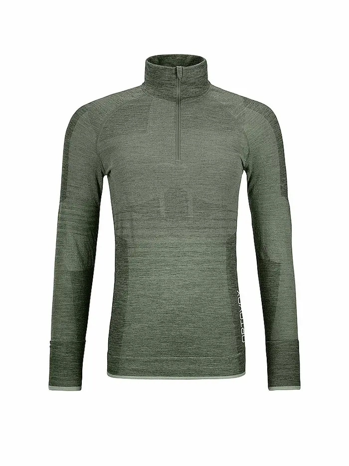 Ortovox Zipshirt funzionale da donna 230 Competition verde scuro