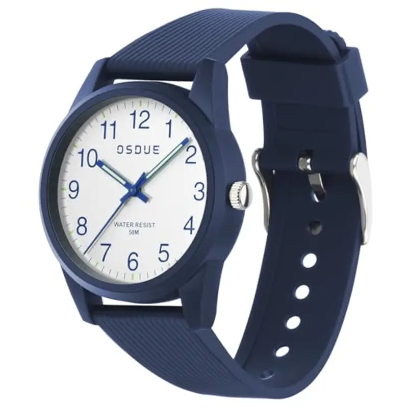 OSDUE Orologio Bambino, Impermeabile Orologio per Bambini Tempo Orologio da Polso Orologio Luminosi Educativo per Bambini Quarzo Orologio