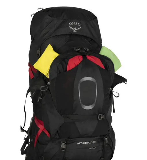 Osprey Aether Plus 100 - zaino trekking Black