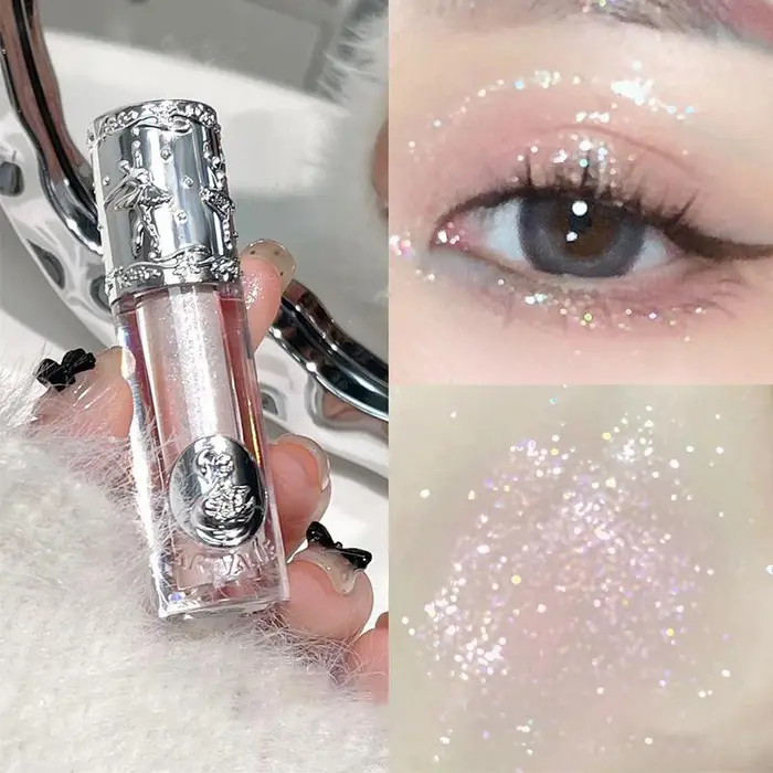 Ombretto liquido glitterato Silkworm evidenziatore impermeabile perlescente ombretto lucido trucco cosmetico