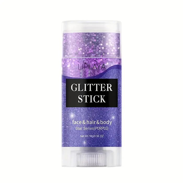 Stick Glitter Trucco Palco Festa Corpo Capelli Crema Lucida Brillantezza Forniture Pittura Viso violetto