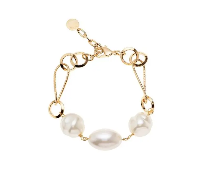 OTTAVIANI Bracciale Placcato Oro Con Perle