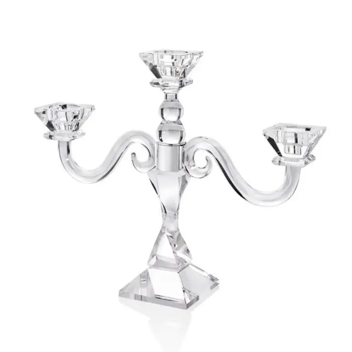 OTTAVIANI Candeliere In Cristallo 3 Fiamme 33X10X32 Cm