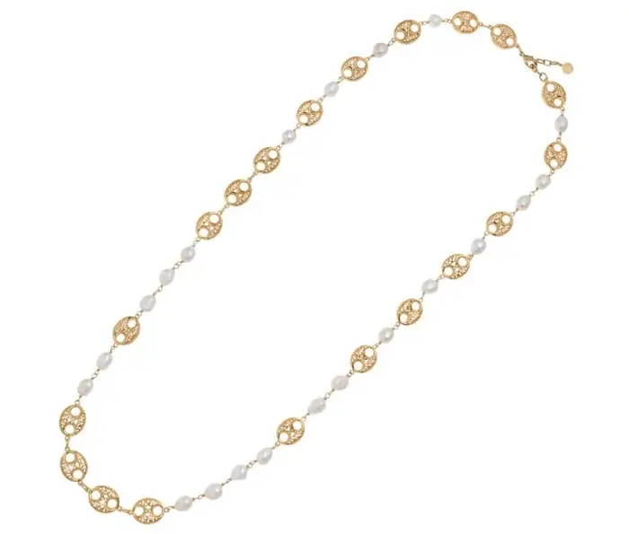 OTTAVIANI Collana Dorata Con Perle