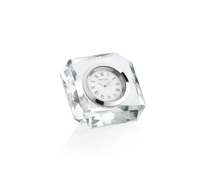 OTTAVIANI Orologio Da Tavolo In Cristallo 5,8X5,8 Cm