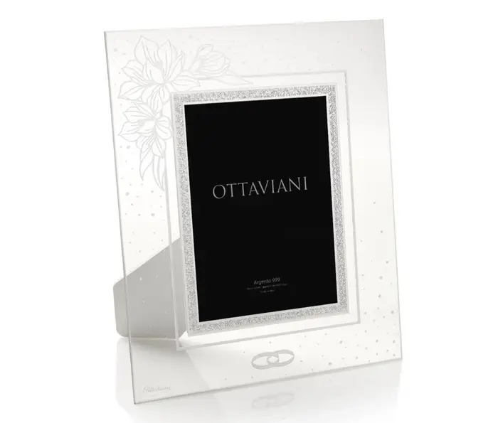 OTTAVIANI Portafoto Cristallo Bouquet C/F Arg