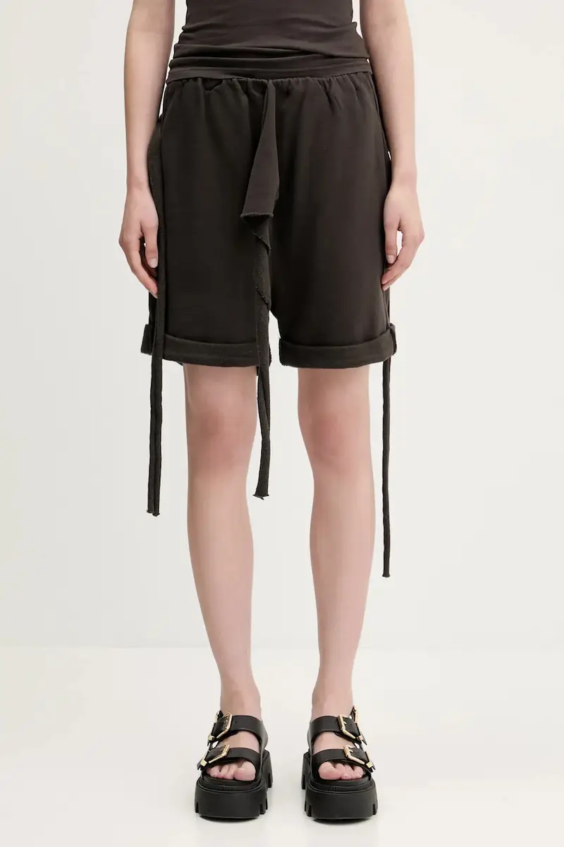 Ottolinger pantaloncini in cotone Otto Rolled Track donna colore marrone 115.201615.02