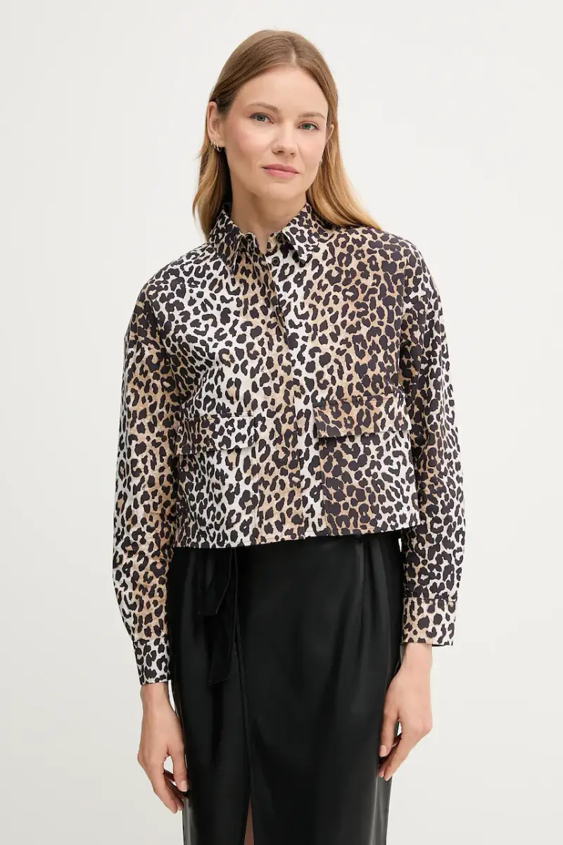 Oui camicia in cotone donna colore nero 93894