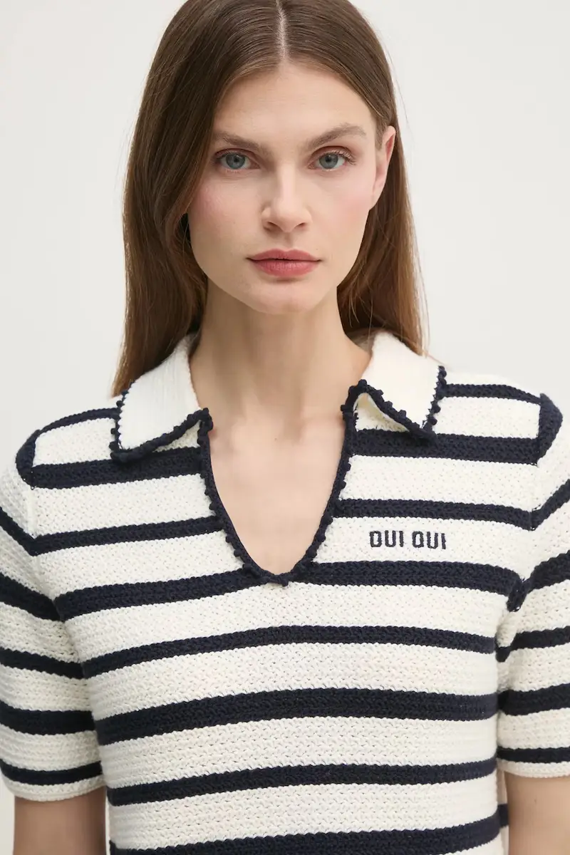 Oui maglione in cotone colore beige 91946