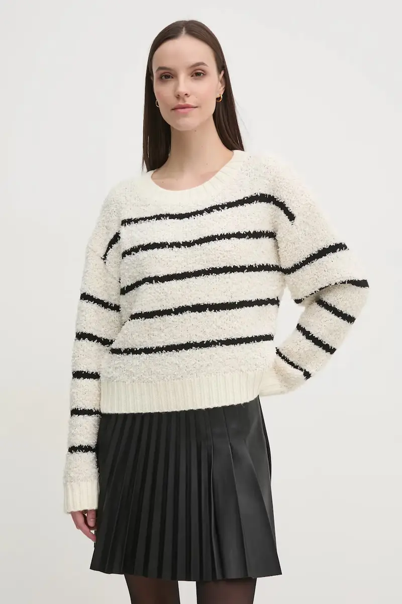 Oui maglione in misto lana donna colore beige 90615