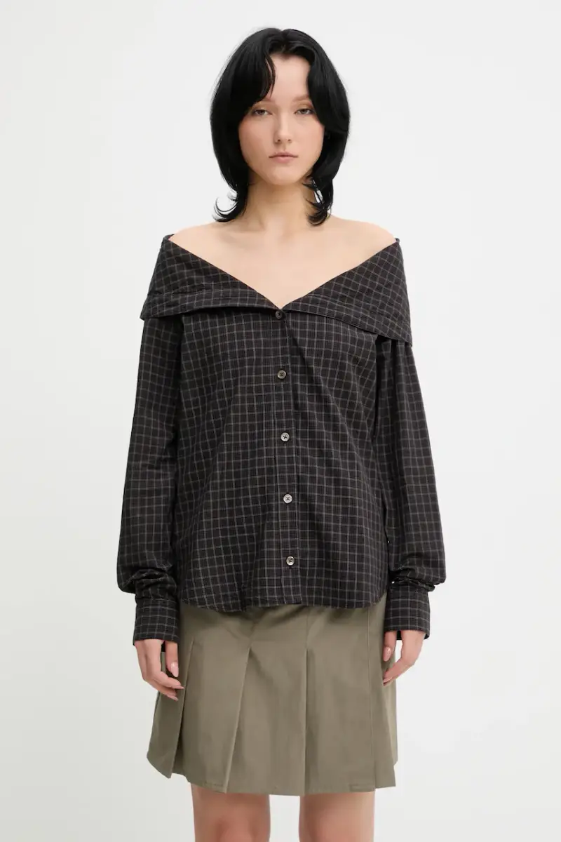 Our Legacy camicia in cotone Kaonashi donna colore nero W4252KB