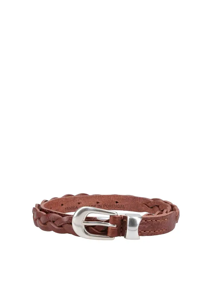 Our Legacy Cintura in pelle intrecciata Marrone
