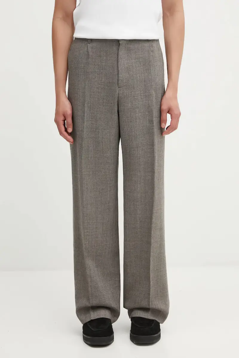 Our Legacy pantaloni in lana uomo colore marrone M4254BBN