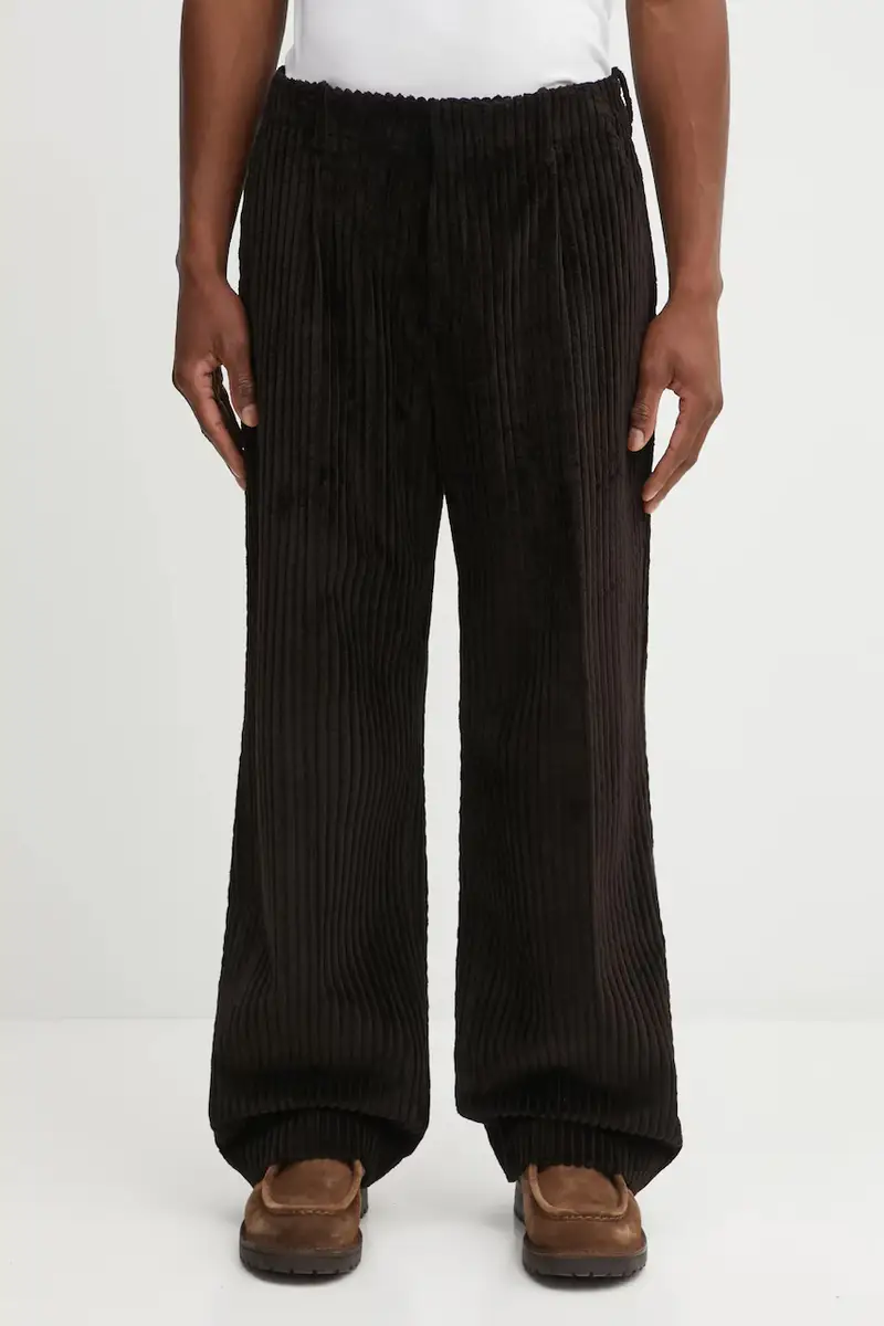 Our Legacy pantaloni in velluto a coste uomo colore marrone M4254BP