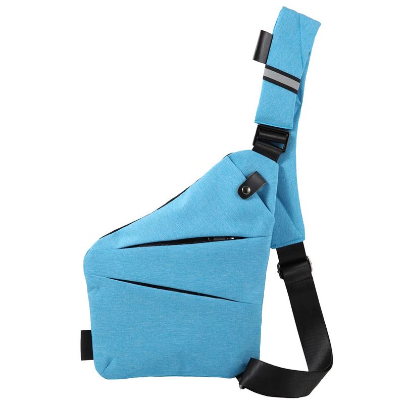 Ovecat Borsa Tracolla Antifurto Azzurro