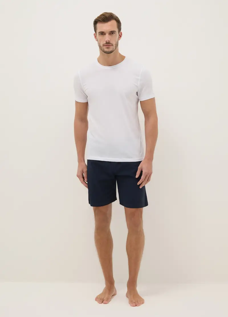 OVS Bipack Pantaloncini Pigiama In Jersey Di Puro Cotone Organico Multicolor Regular Fit, Uomo, Multicolor