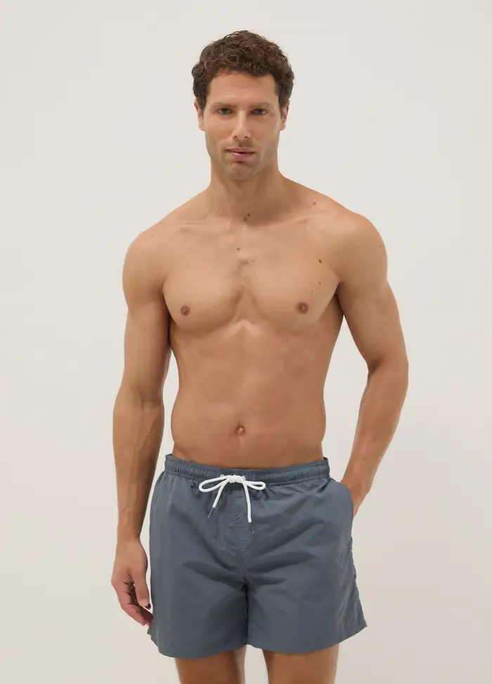 OVS Boxer Da Mare Grigi Regular Fit Con Coulisse, Uomo, Grigio