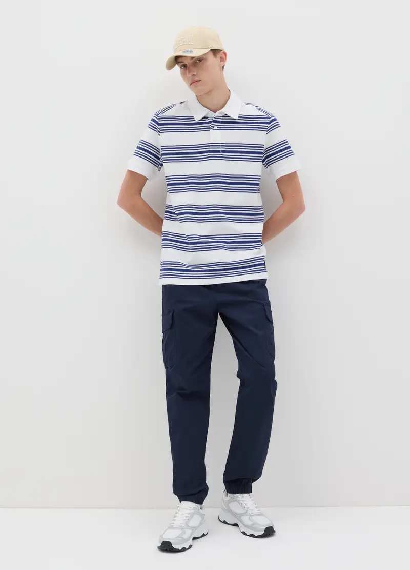 OVS Joggers Cargo Blu Con Coulisse, Uomo, Blu