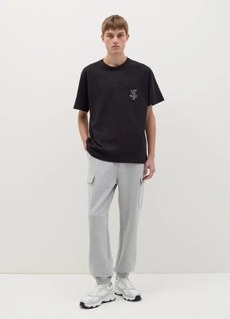 OVS Joggers Cargo Con Profili Elasticati, Uomo, Grigio