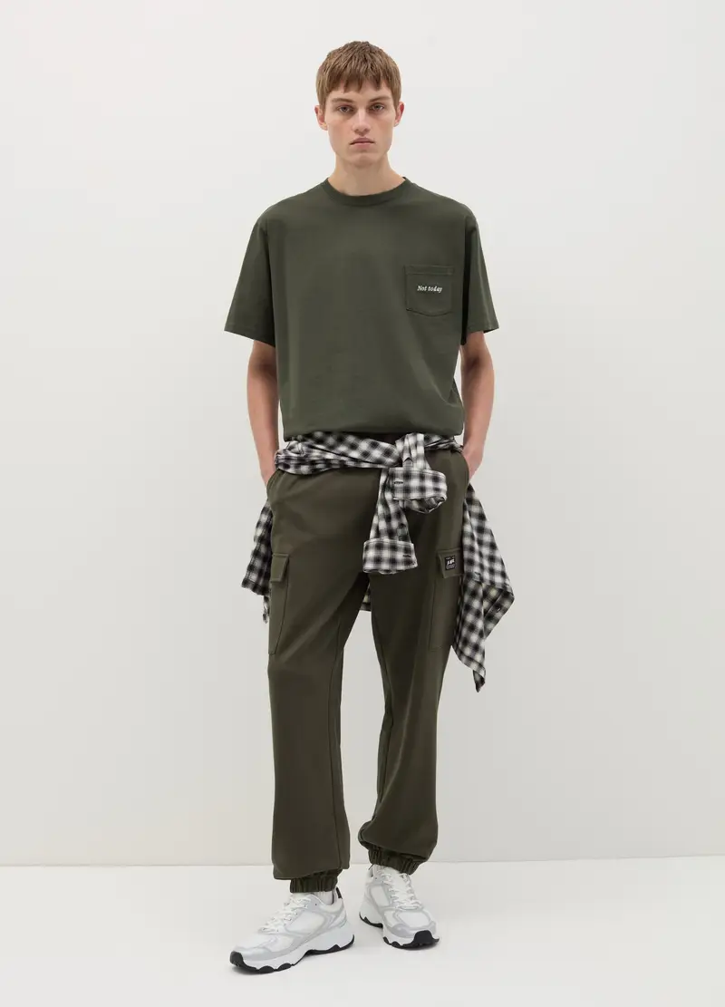 OVS Joggers Cargo Con Profili Elasticati, Uomo, Verde