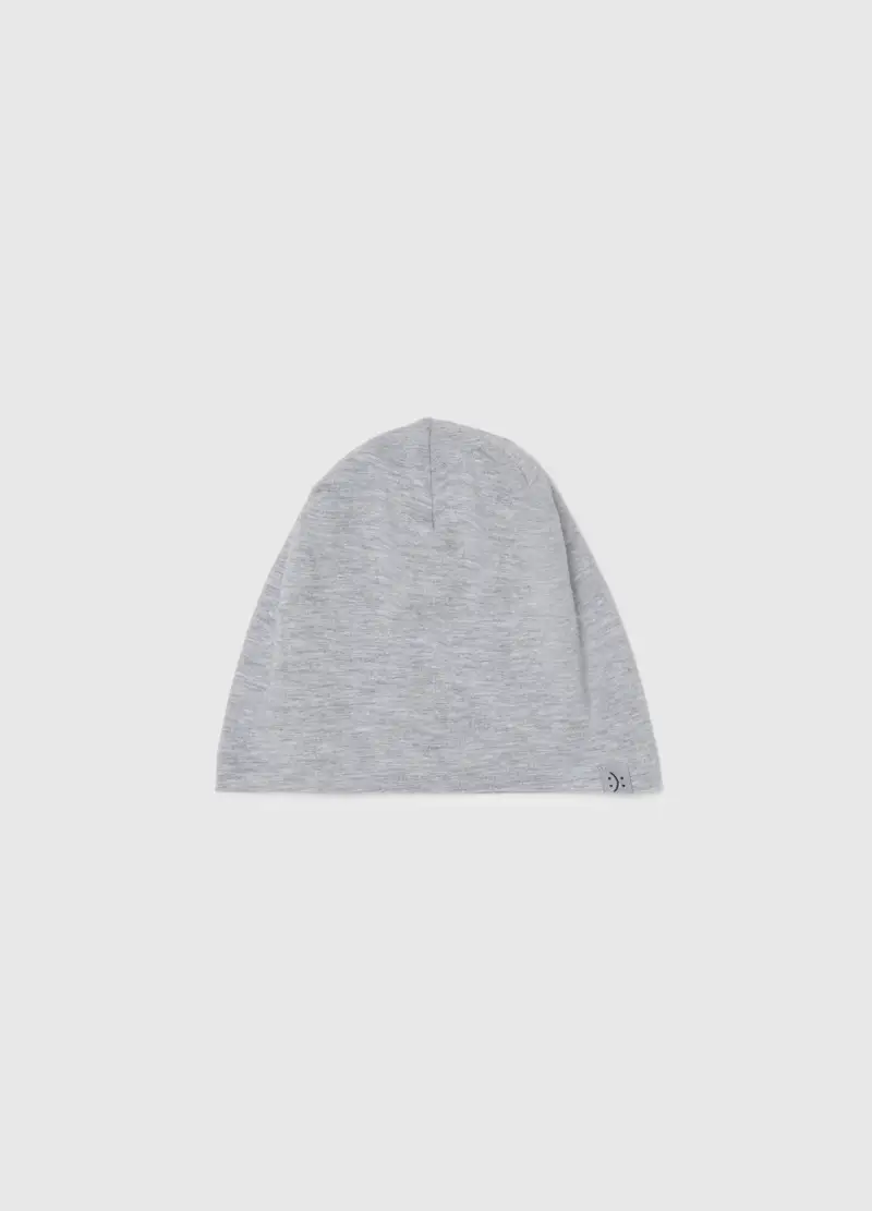 OVS KIDS Cappello In Cotone Elasticizzato Grigio Da Bambino Vestibilità Comoda, Grigio