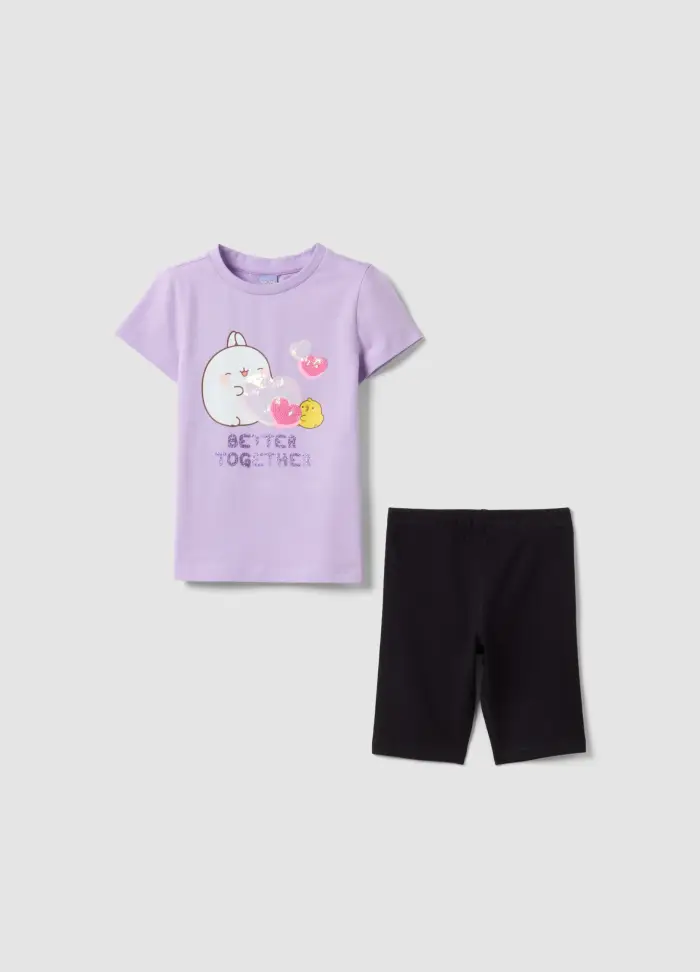 OVS KIDS Completo Multicolor In Cotone Elasticizzato Per Bambina, Multicolor