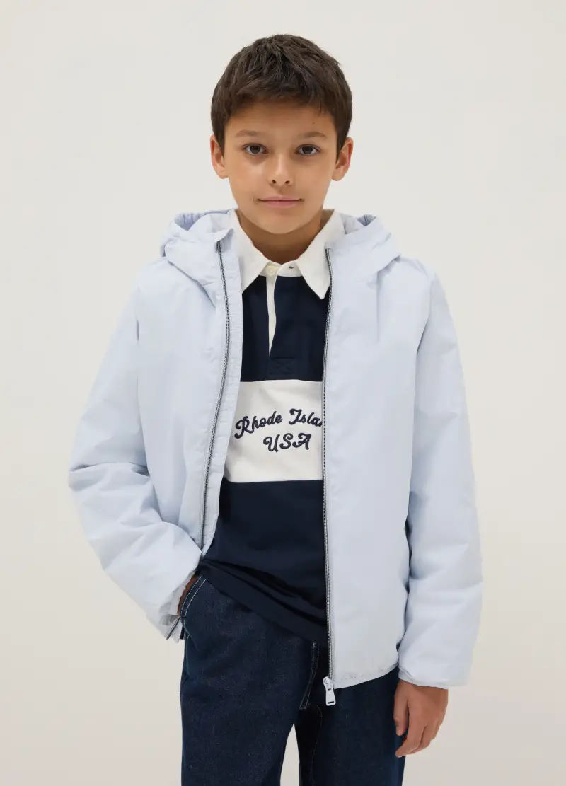 OVS KIDS Giacca Leggera Azzurra Regular Fit Bambino