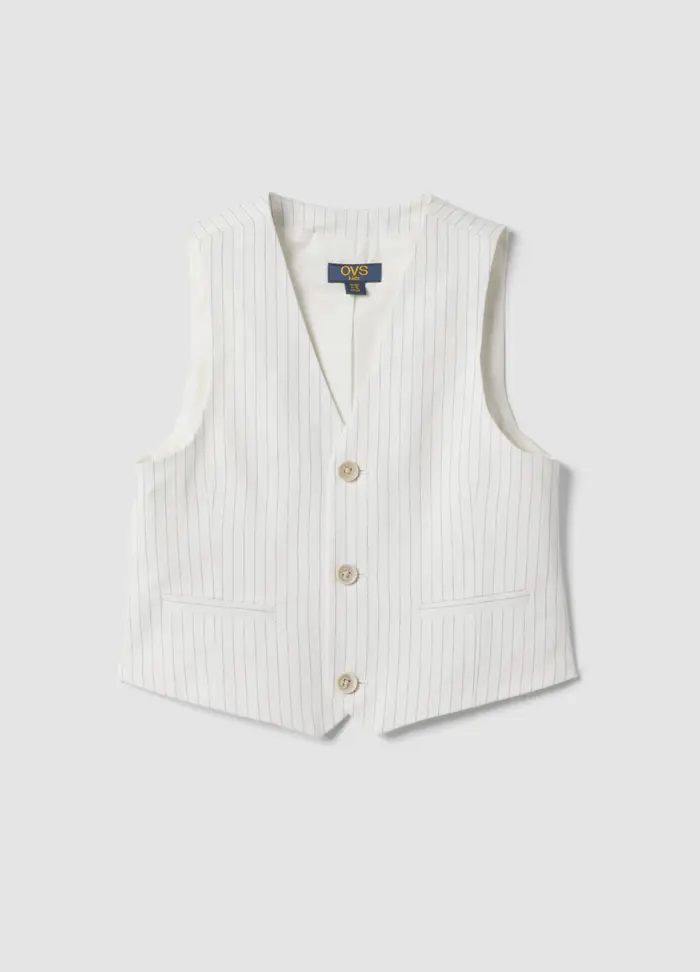 OVS KIDS Gilet Bambino Bianco 5204293