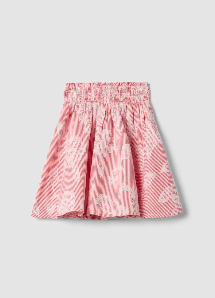 OVS KIDS Gonna A Balze In Puro Cotone E Righe Rosa Per Bambina, Multicolor