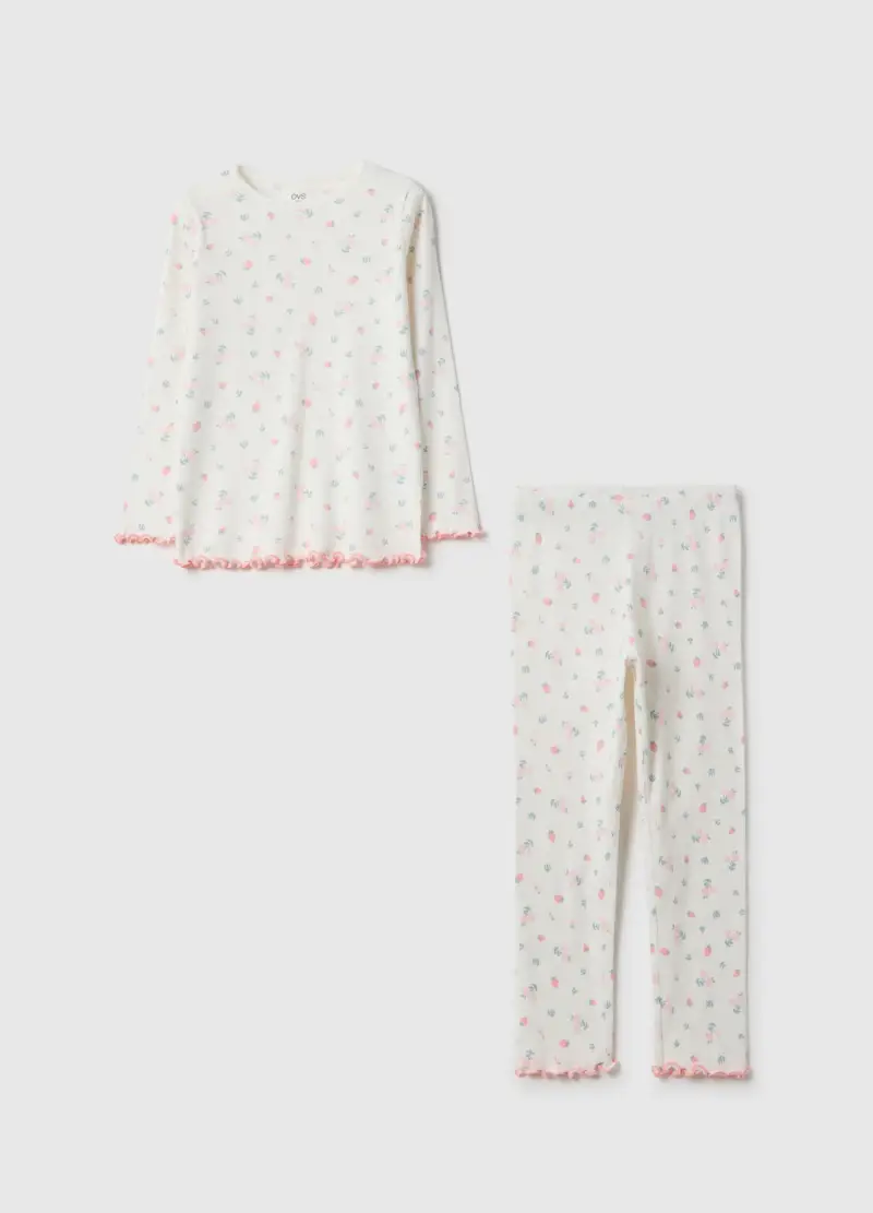 OVS KIDS Pigiama In Puro Cotone Multicolor Da Bambina Regular Fit, Multicolor