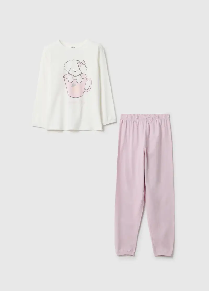 OVS KIDS Pigiama In Puro Cotone Multicolor Da Bambina Regular Fit, Multicolor