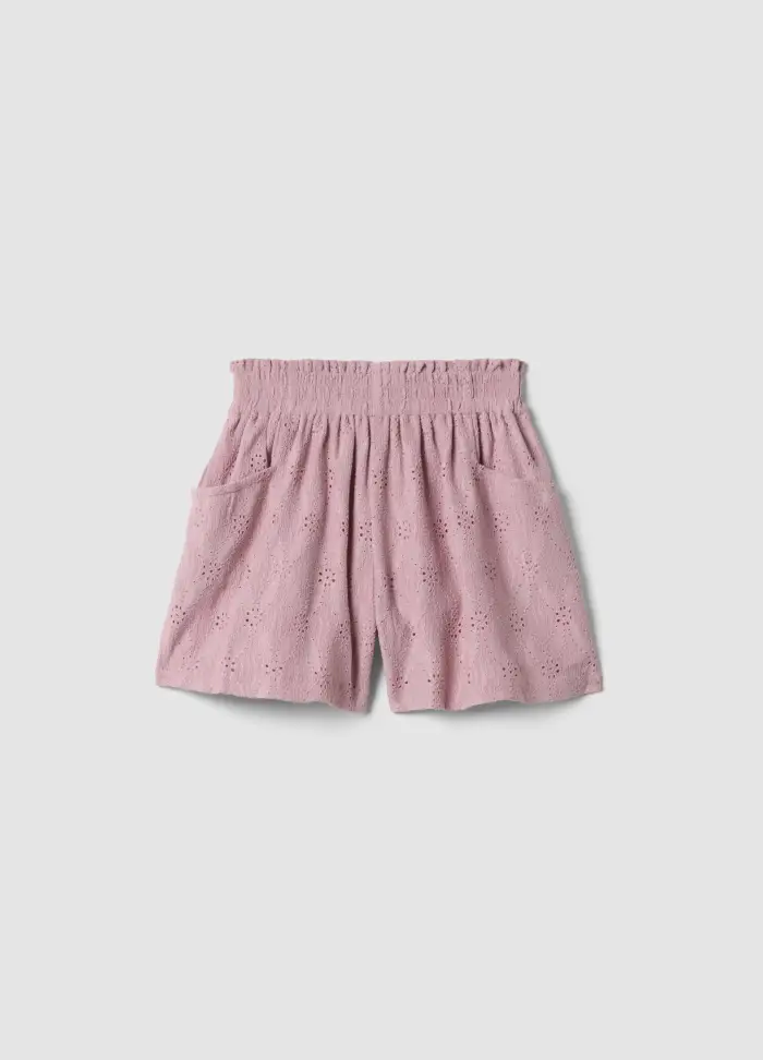 OVS KIDS Shorts Rosa In Tessuto Elasticizzato Con Vita Elastica Regular Fit Da Bambina, Rosa