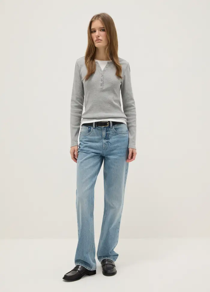 OVS Maglia Multicolor A Maniche Lunghe In Puro Cotone Regular Fit, Donna, Multicolor